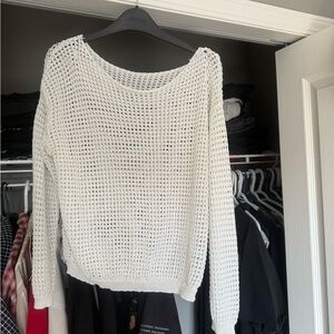 White Knit Women's Sweater